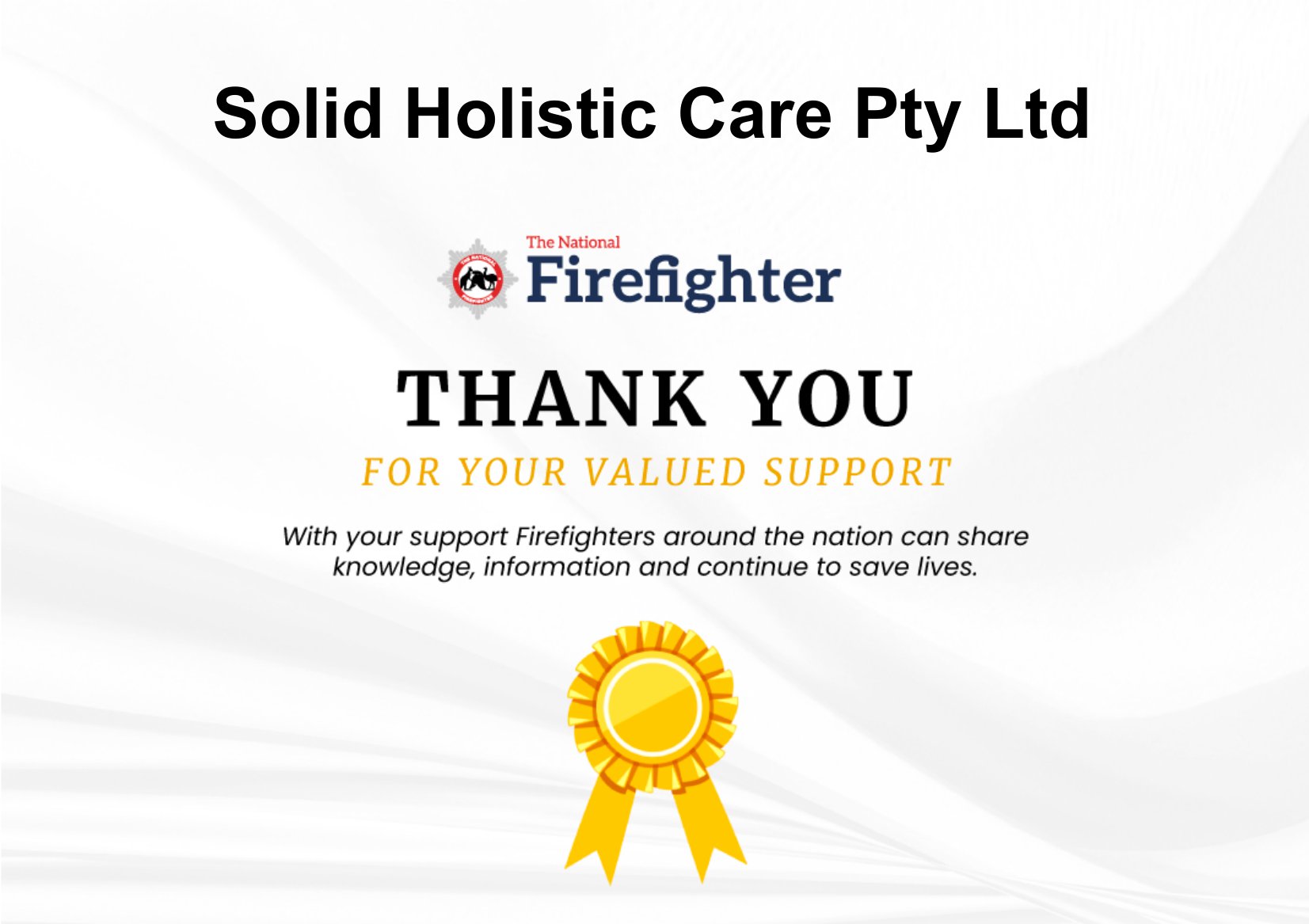 Firefighter support